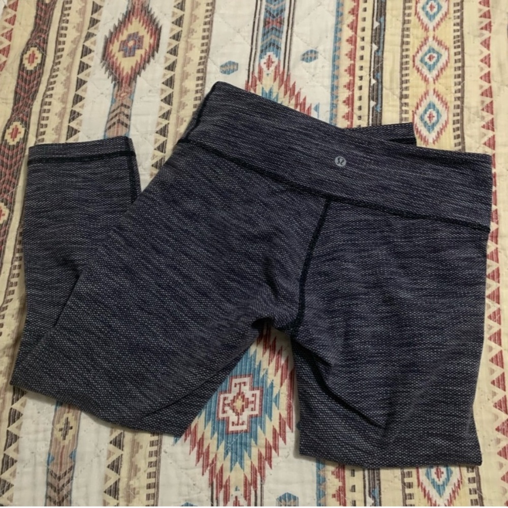Cropped Blue/gray Lululemon Leggings